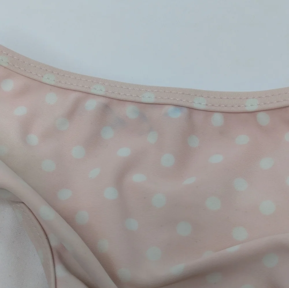 Ruffle Butts Polka Dot Stripe 2 Piece Bathing Suit 4T
